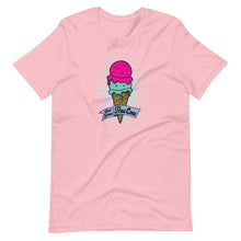 Load image into Gallery viewer, T-Shirt Get Your Free Cone Pina Colada &amp; Raspberry Sherbet Ice Cream Treat
