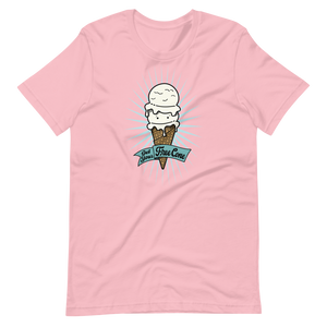 T-Shirt Get Your Free Cone Vanilla Double Scoop Ice Cream Treat
