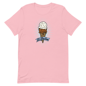 T-Shirt Get Your Free Cone Chocolate and Chocolate Chip Ice Cream Treat