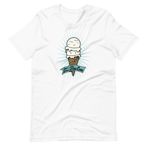T-Shirt Get Your Free Cone Vanilla Double Scoop Ice Cream Treat