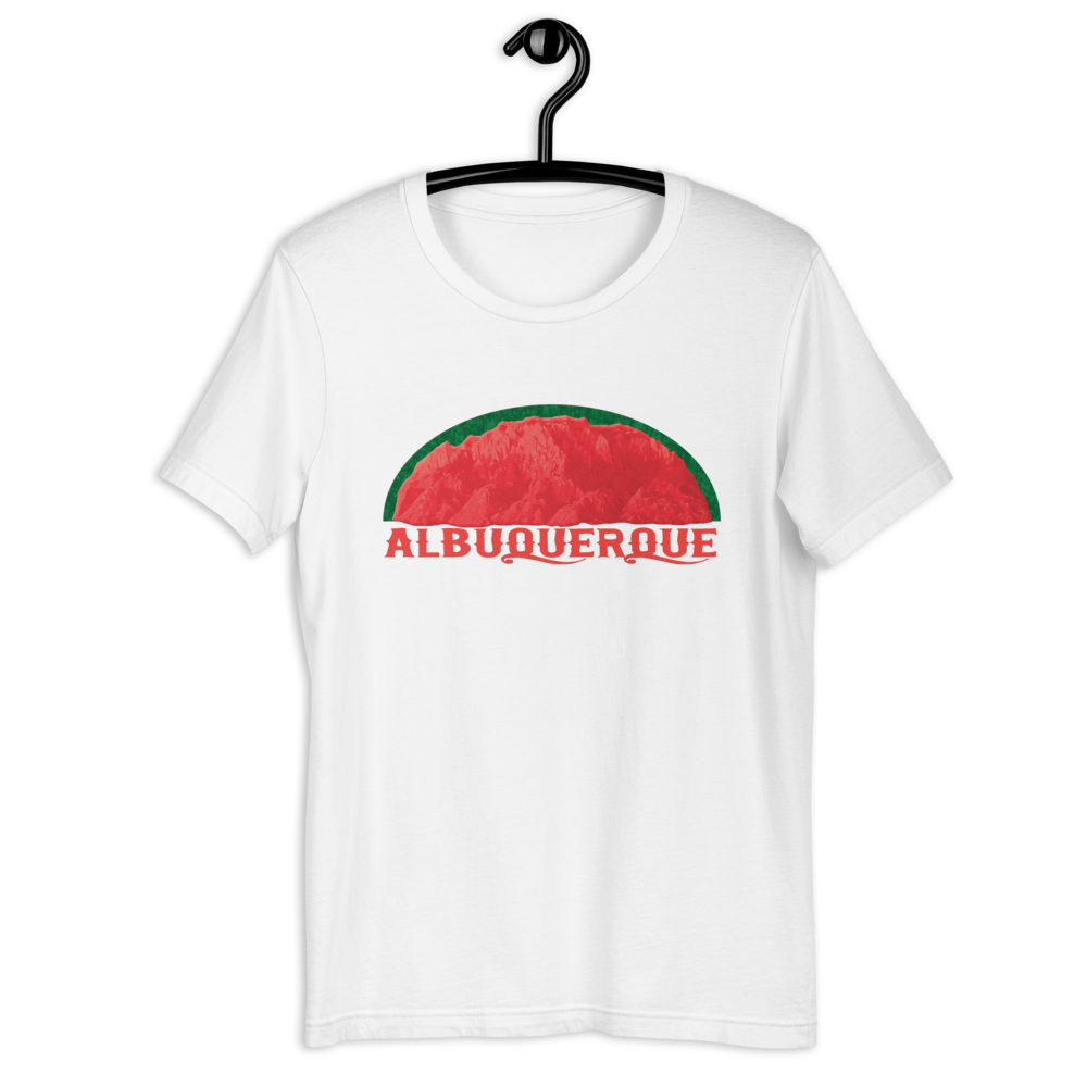 T-Shirt - Sandia Watermelon Mountains of Albuquerque at Sunset
