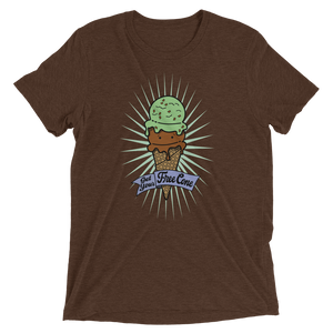 T-Shirt Get Your Free Cone Chocolate & Mint Chocolate Chip Ice Cream Treat