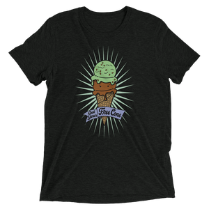 T-Shirt Get Your Free Cone Chocolate & Mint Chocolate Chip Ice Cream Treat