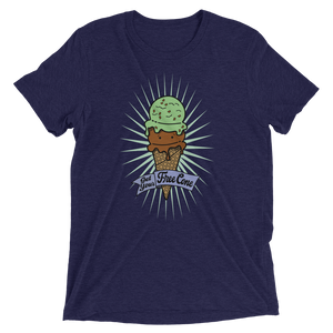 T-Shirt Get Your Free Cone Chocolate & Mint Chocolate Chip Ice Cream Treat
