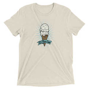 T-shirt Tri-Blend Get Your Free Cone Vanilla Ice Cream Treat