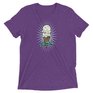 T-shirt Tri-Blend Get Your Free Cone Vanilla Ice Cream Treat