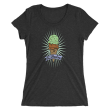 Load image into Gallery viewer, T-Shirt Scoop Neck Get Your Free Cone Mint Chocolate Chip and Chocolate Ice Cream Treat