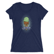 Load image into Gallery viewer, T-Shirt Scoop Neck Get Your Free Cone Mint Chocolate Chip and Chocolate Ice Cream Treat